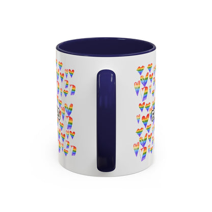 Colorful Free Kisses Coffee Mug