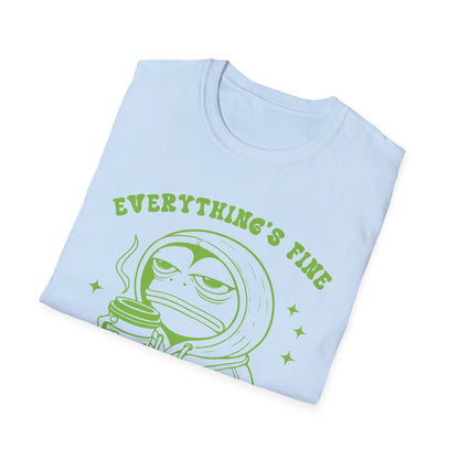 Comfy Humorous T-Shirt, Perfect for Coffee Lovers, Relaxed Vibes, Ideal for Gifting, Unisex Tee for Everyday Wear