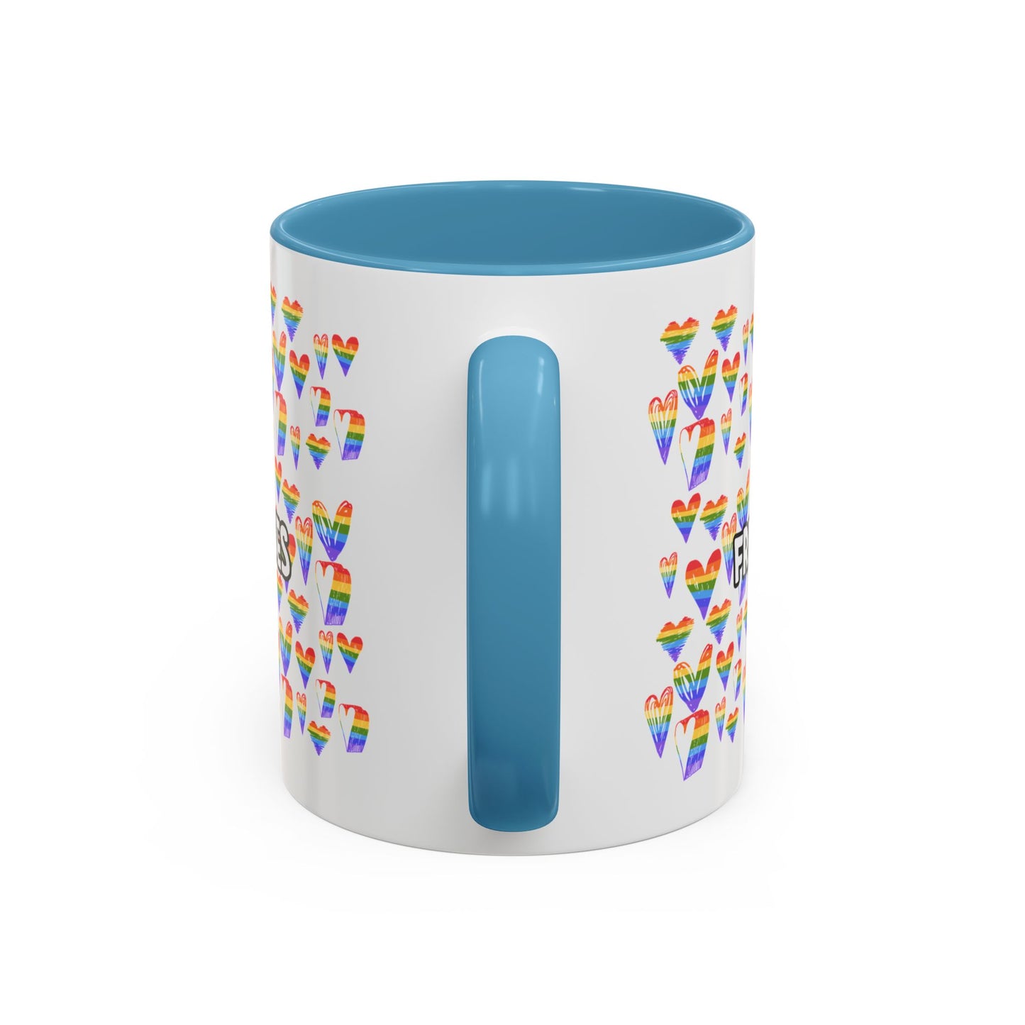 Colorful Free Kisses Coffee Mug