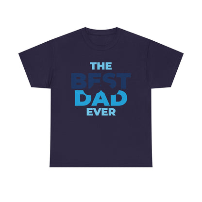 Best Dad Ever Mustache Cotton Tee