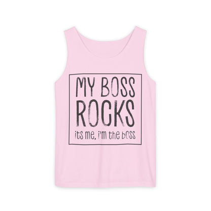 Boss's Day Unisex Garment-Dyed Tank Top