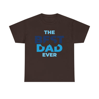 Best Dad Ever Mustache Cotton Tee