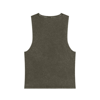Unisex Stonewash Dog Dad Tank Top