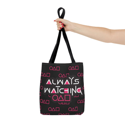 Trendy Tote Bag Always Watching,Inspired by Squid Games