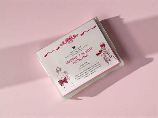 Assorted Coquette Notecard Set of 25