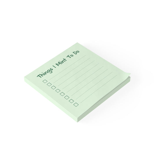 Mint To Do List Note Pads - Cute Sticky Notes with Checklist