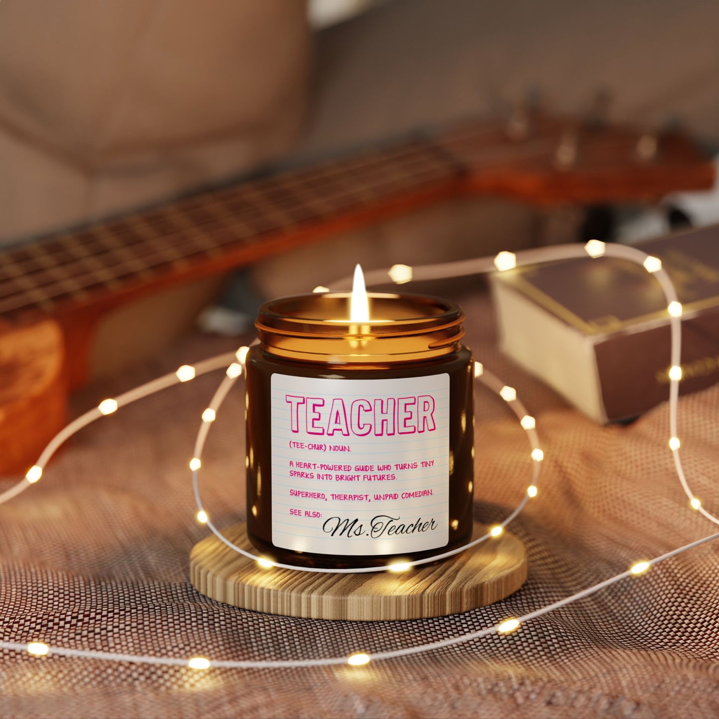 Personalized Teacher Scented Soy Candle