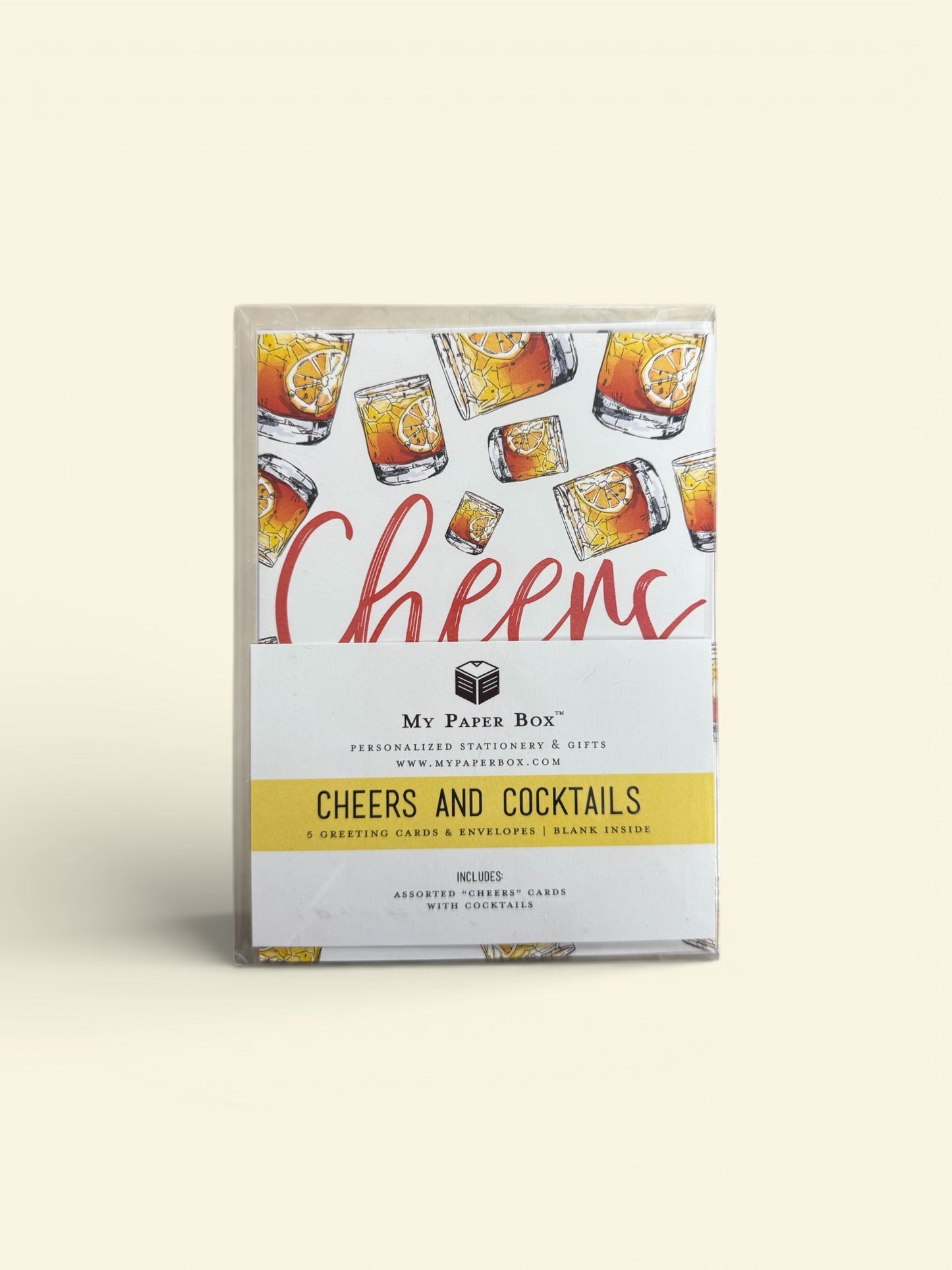 Cheers Greeting Card Set Boxed Greeting Card Set — A2 Size