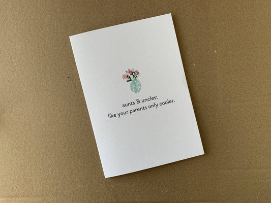 Aunts and Uncle Card