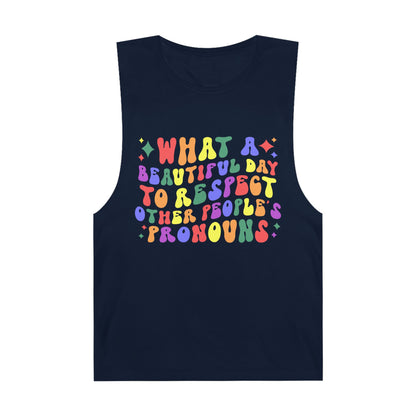 Colorful Pronoun Affirmation Tank Top