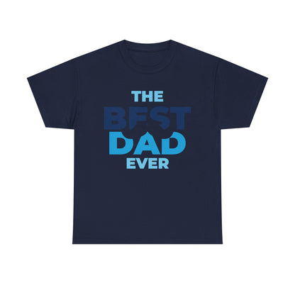 Best Dad Ever Mustache Cotton Tee