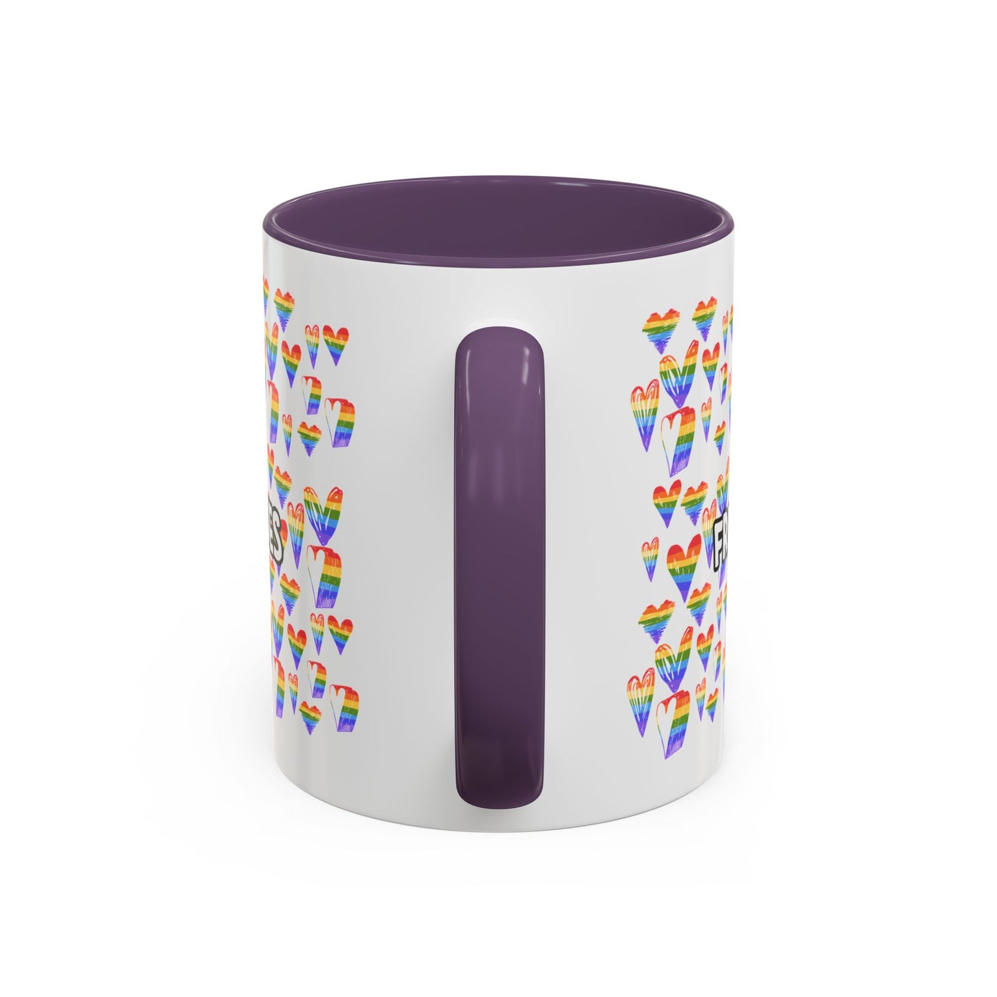 Colorful Free Kisses Coffee Mug