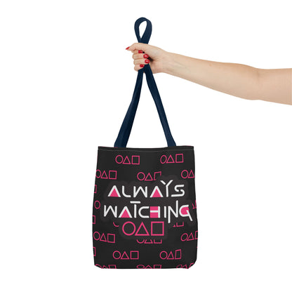 Trendy Tote Bag Always Watching,Inspired by Squid Games
