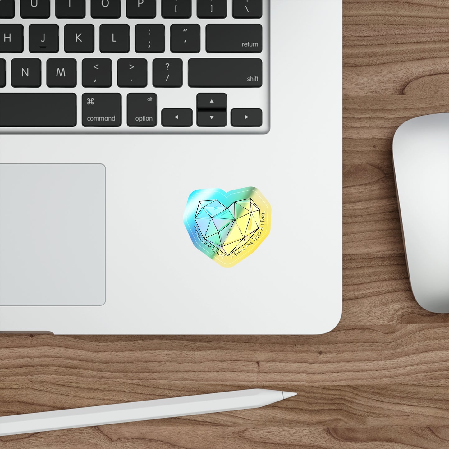 Holographic Heart Stickers