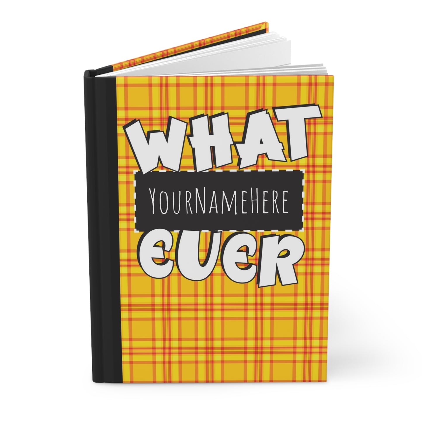 Plaid Personalized Journal, Clueless Pattern