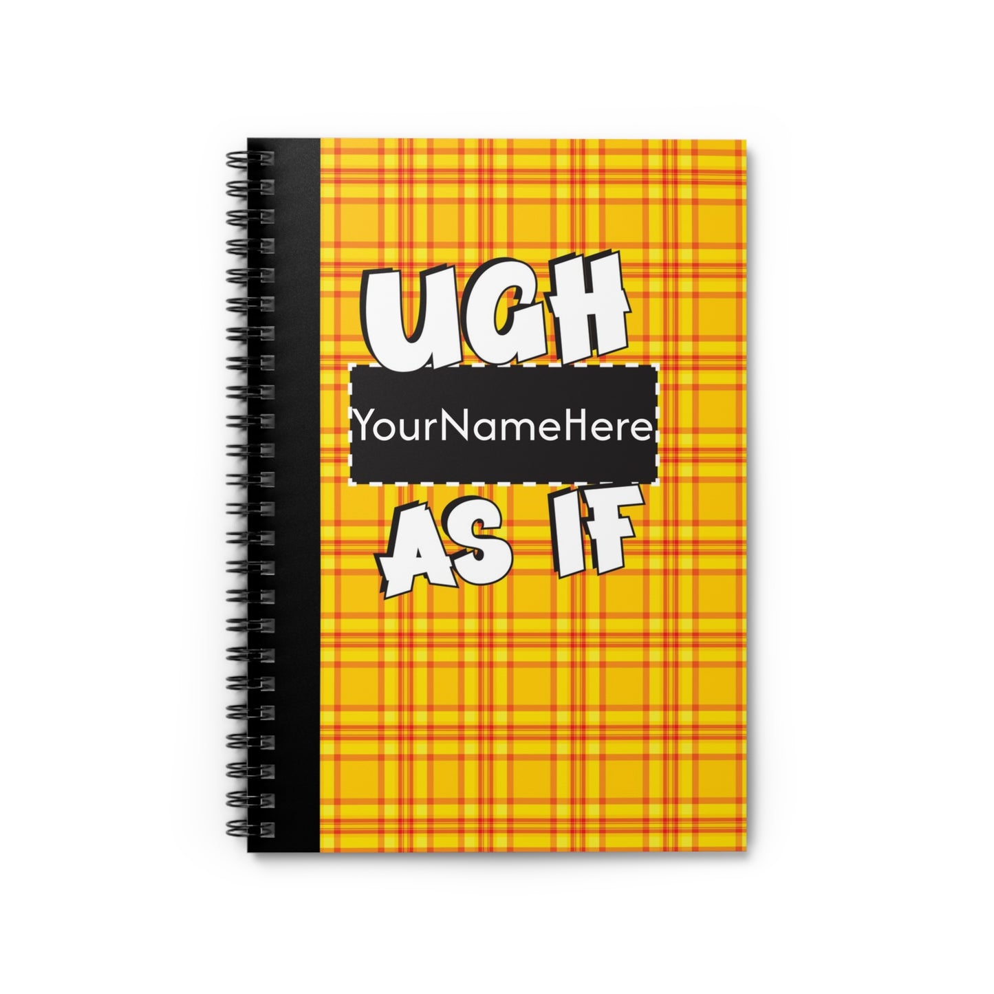 Clueless Inspired Blank Diary - Yellow