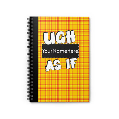 Clueless Inspired Blank Diary - Yellow
