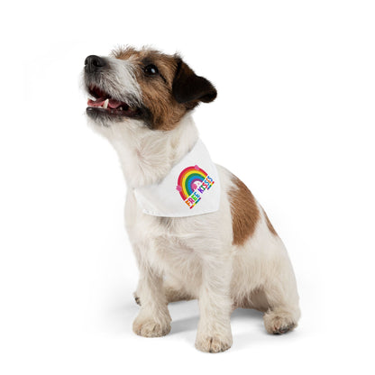 Rainbow Free Kisses Pet Bandana