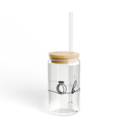 Simple Bridal Sipper Glass