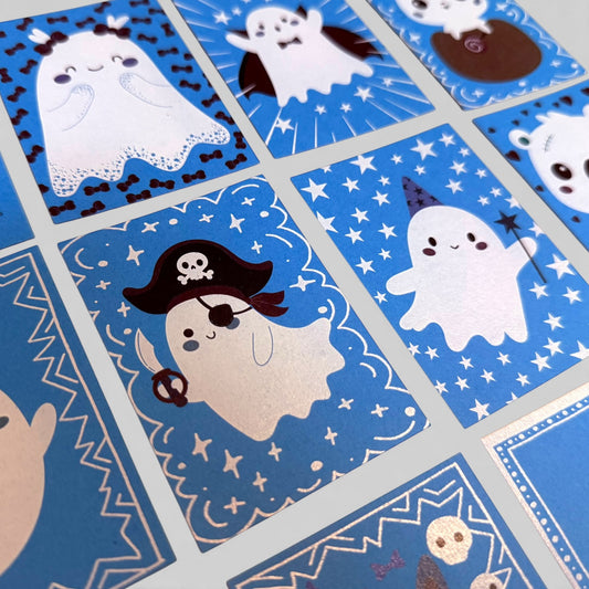 Cute Halloween Animal & Ghost Gift Tags – Spooky Mini Cards