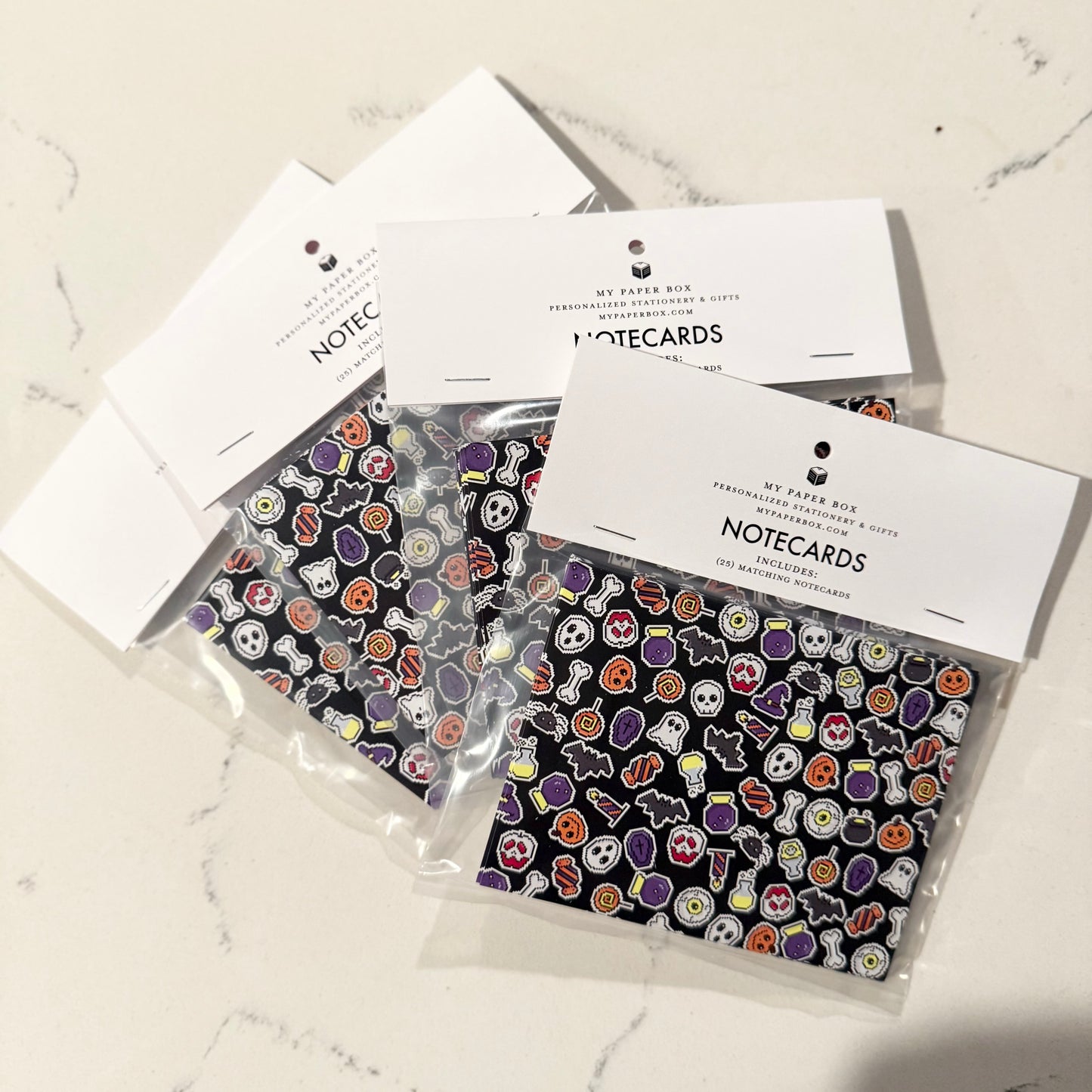 Halloween Pixels Notecard Set