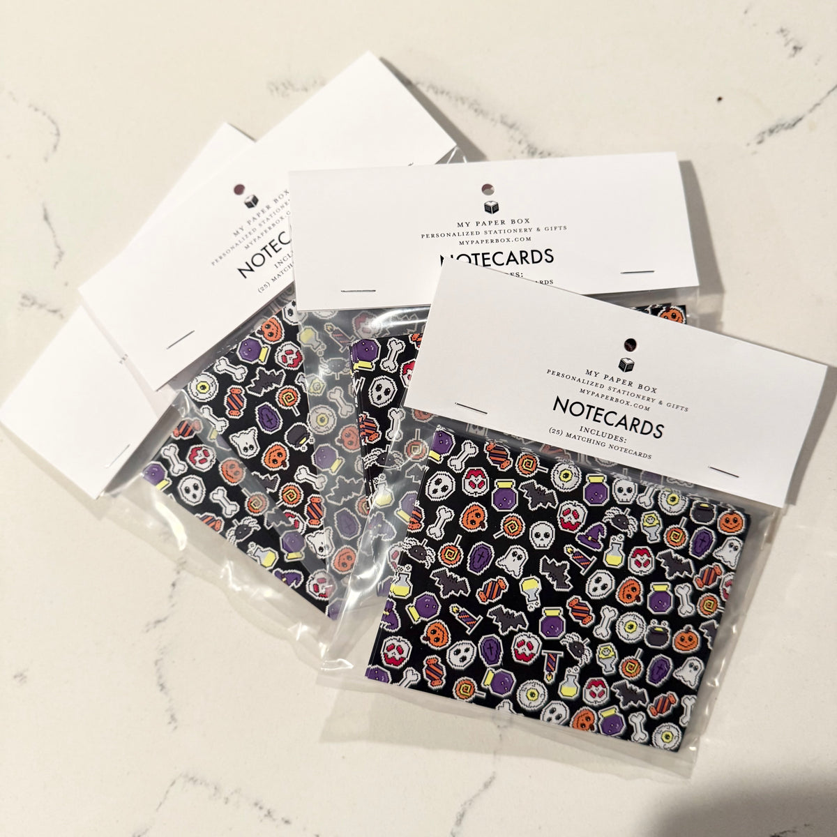 Halloween Pixels Notecard Set