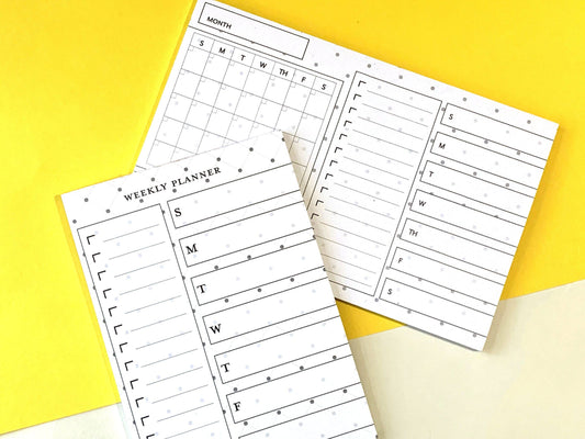 Weekly and Monthly Notepad Set