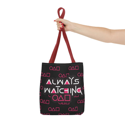 Trendy Tote Bag Always Watching,Inspired by Squid Games