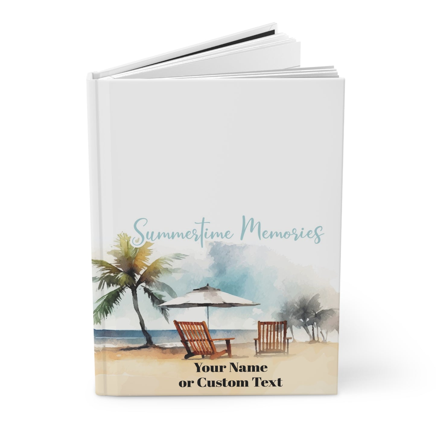 Summertime Memories  Personalized Hardcover Journal