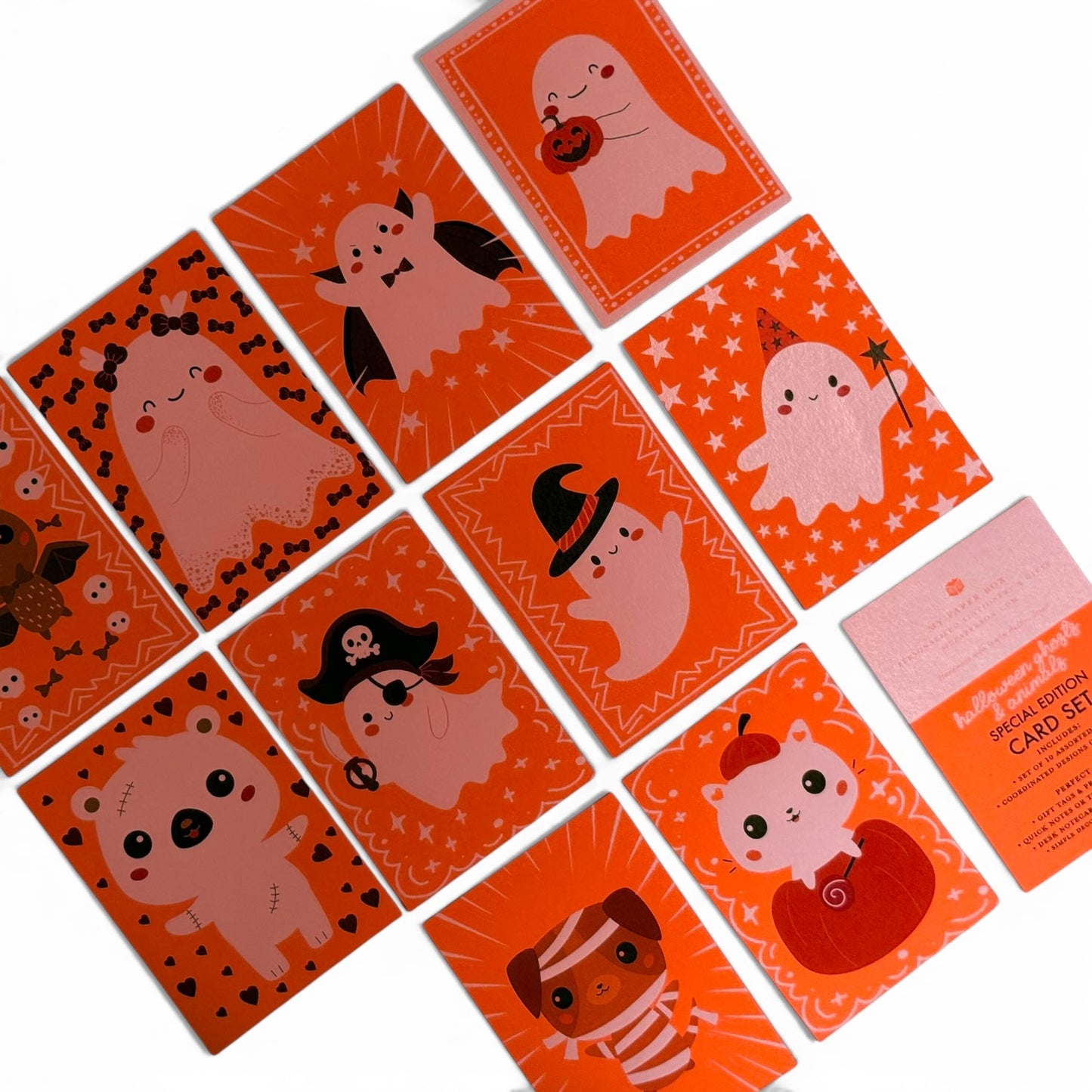 Cute Halloween Animal & Ghost Gift Tags – Spooky Mini Cards