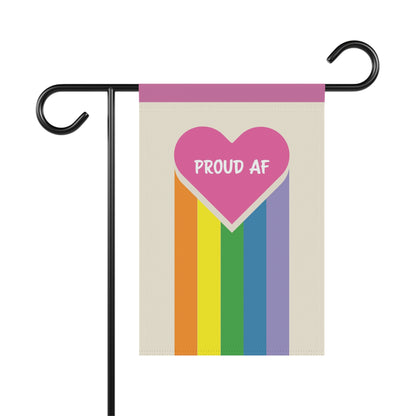 Proud AF Garden Banner, LGBTQ+ Pride Decoration