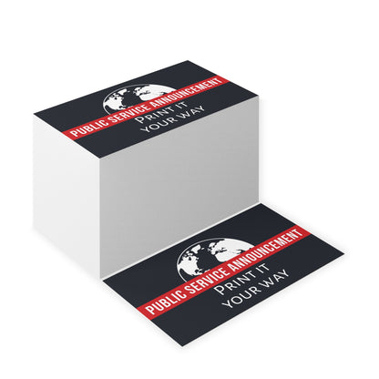 Customizable PSA Handout Cards