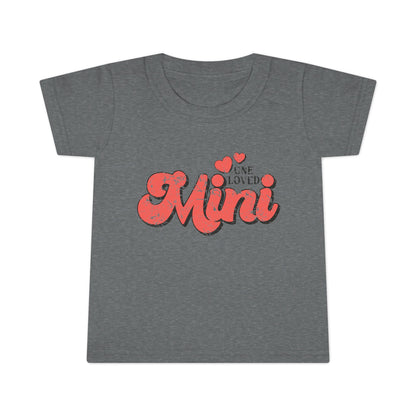 Cute Toddler T-Shirt - 'One Loved Mini' Playful Tee