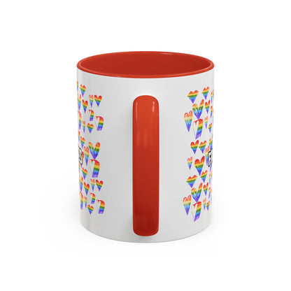 Colorful Free Kisses Coffee Mug