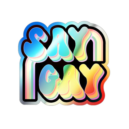 Catchy Holographic Die-Cut Stickers