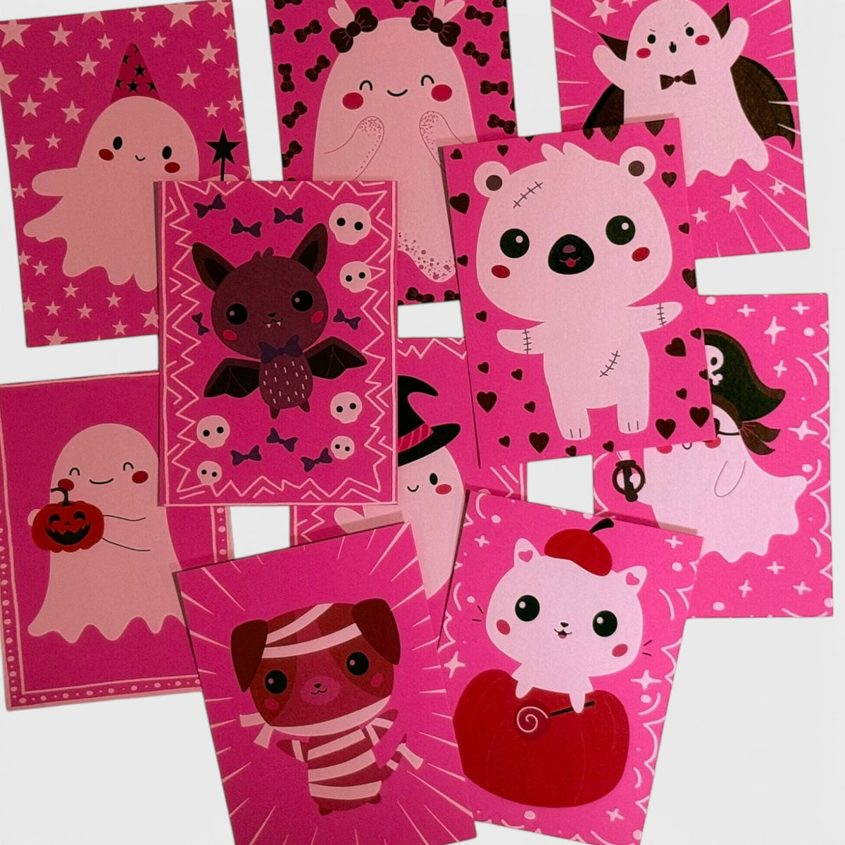 Cute Halloween Animal & Ghost Gift Tags – Spooky Mini Cards