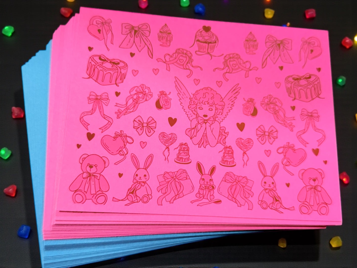 Coquette Collage Cards