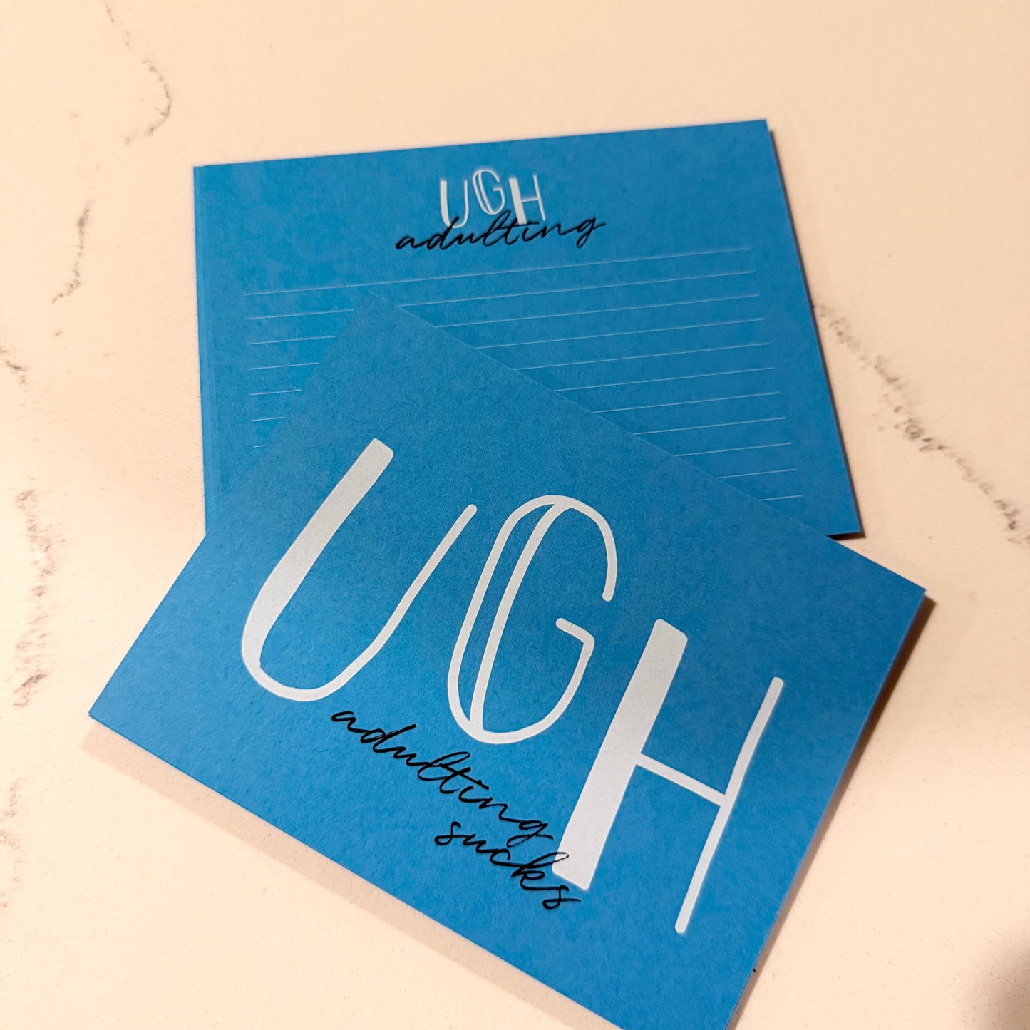 UGH Adulting Sucks Notecard Set