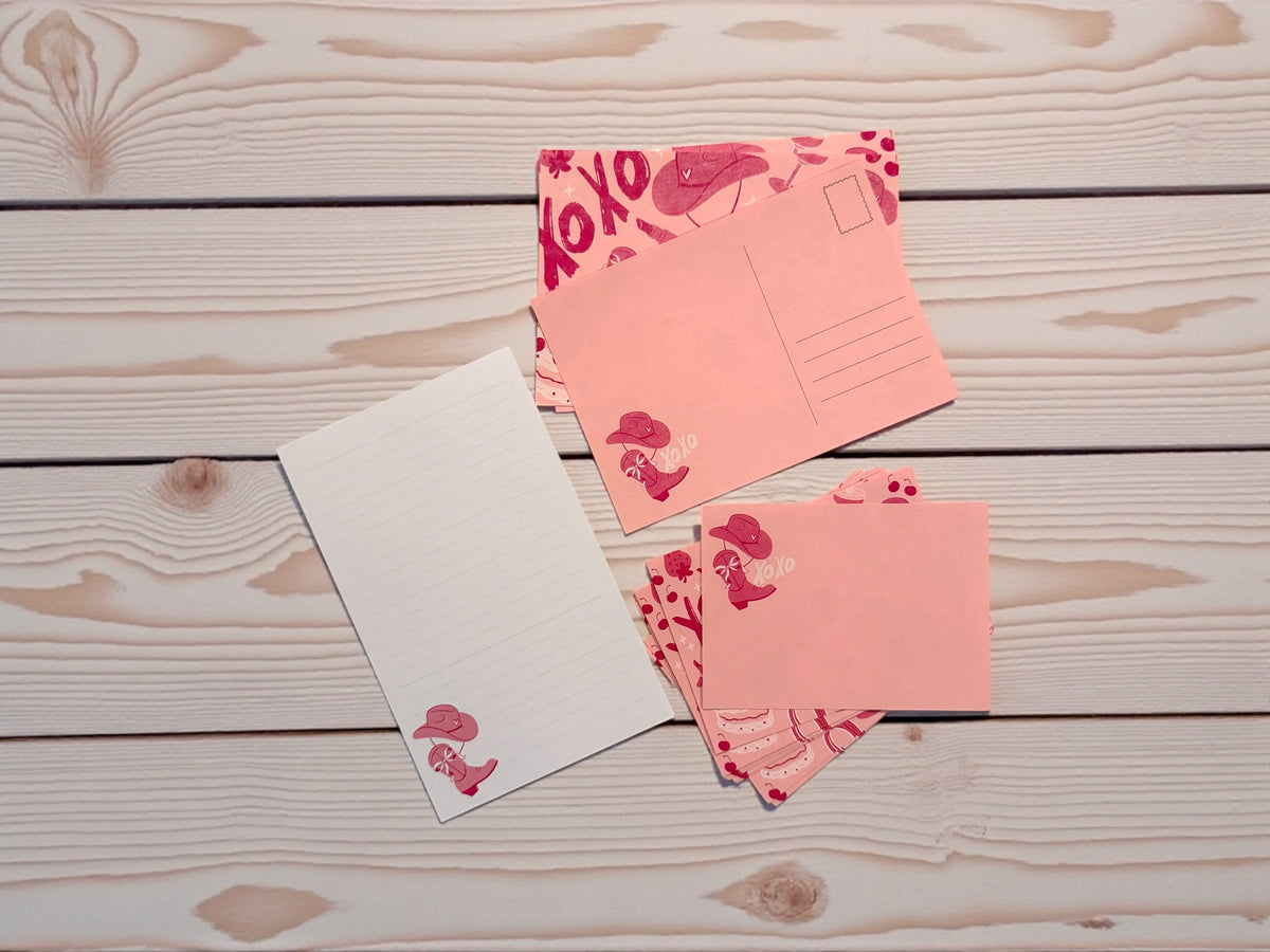 Cowgirl XOXO Stationery Set