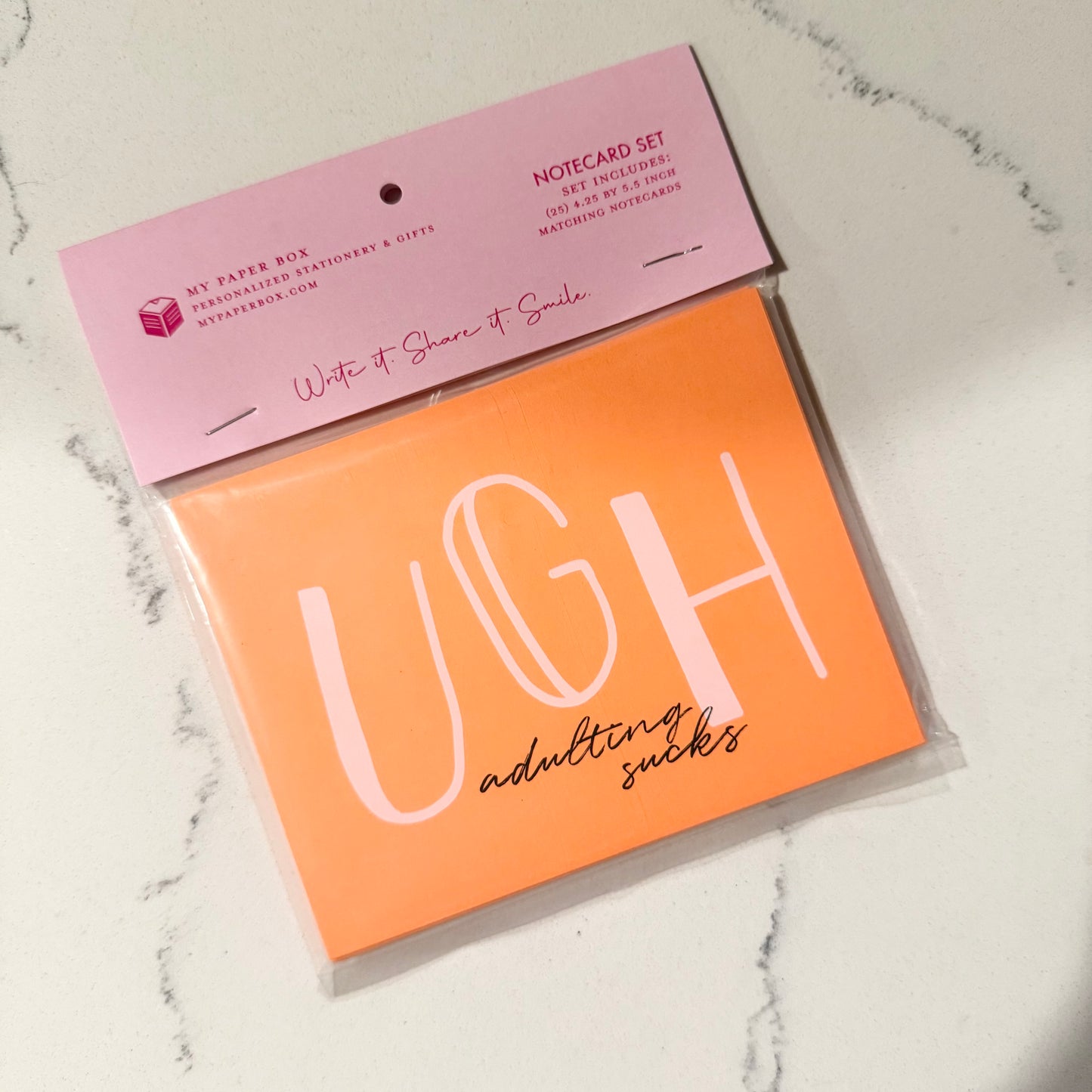 UGH Adulting Sucks Notecard Set