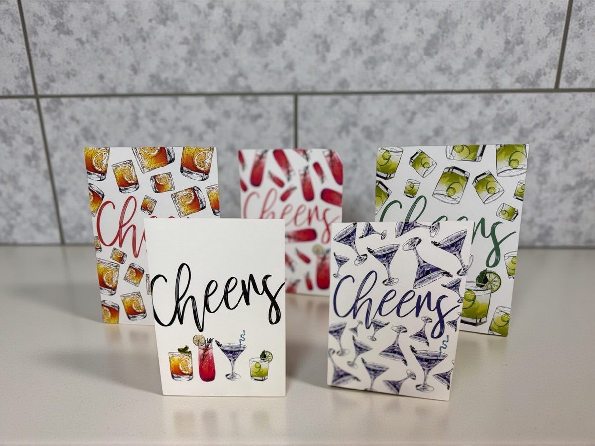 Cheers Greeting Card Set Boxed Greeting Card Set — A2 Size