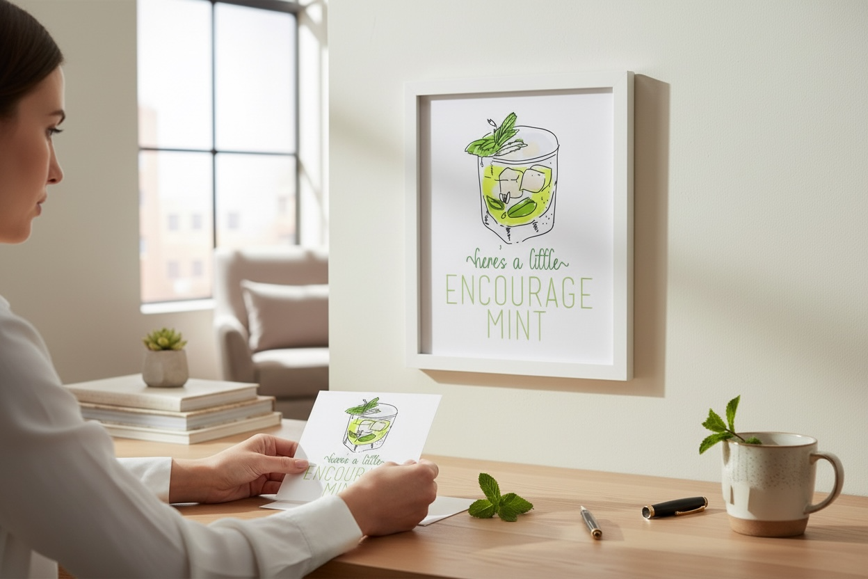 Encourage-Mint Poster