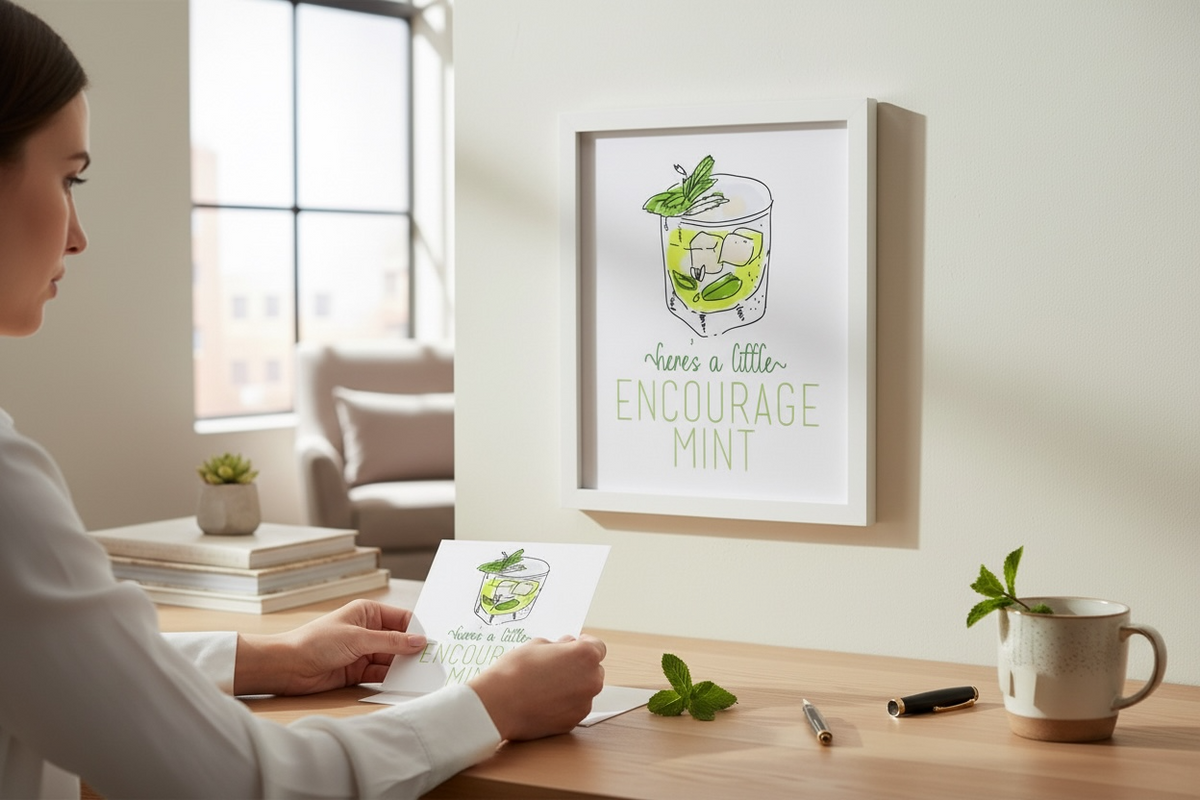 Encourage-Mint Poster