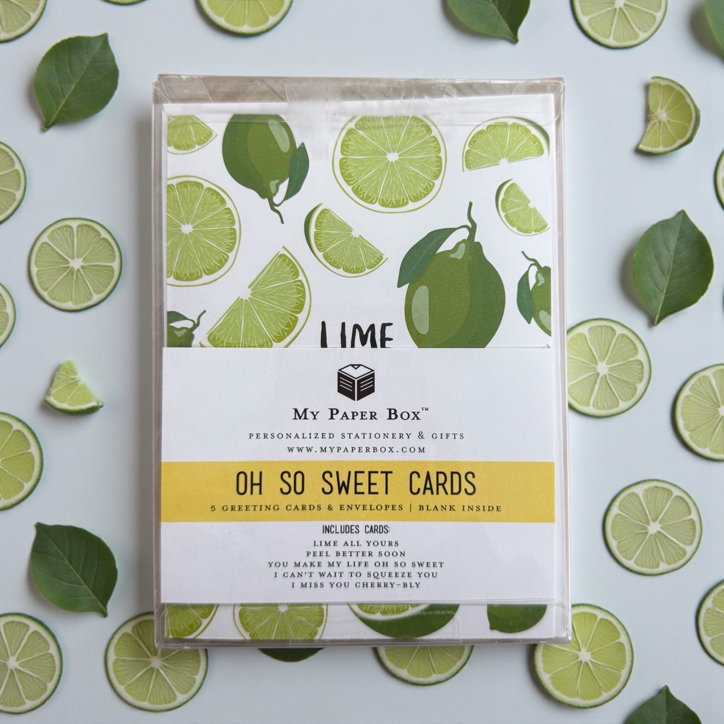 Fruit Pun Greeting Card Set — Boxed A2 Cards with Envelopes