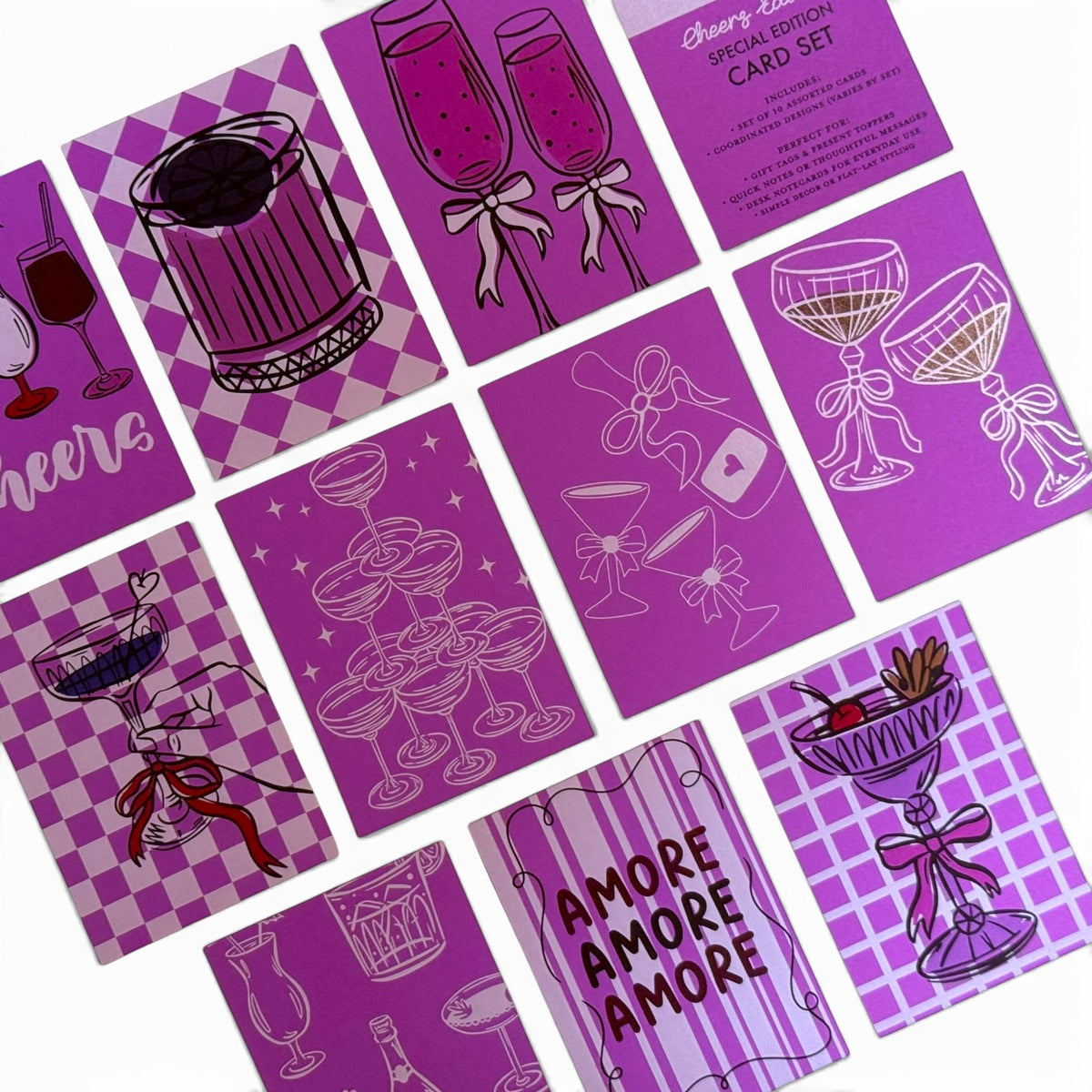 Cheers Edition Gift Tags – Cocktail Mini Cards