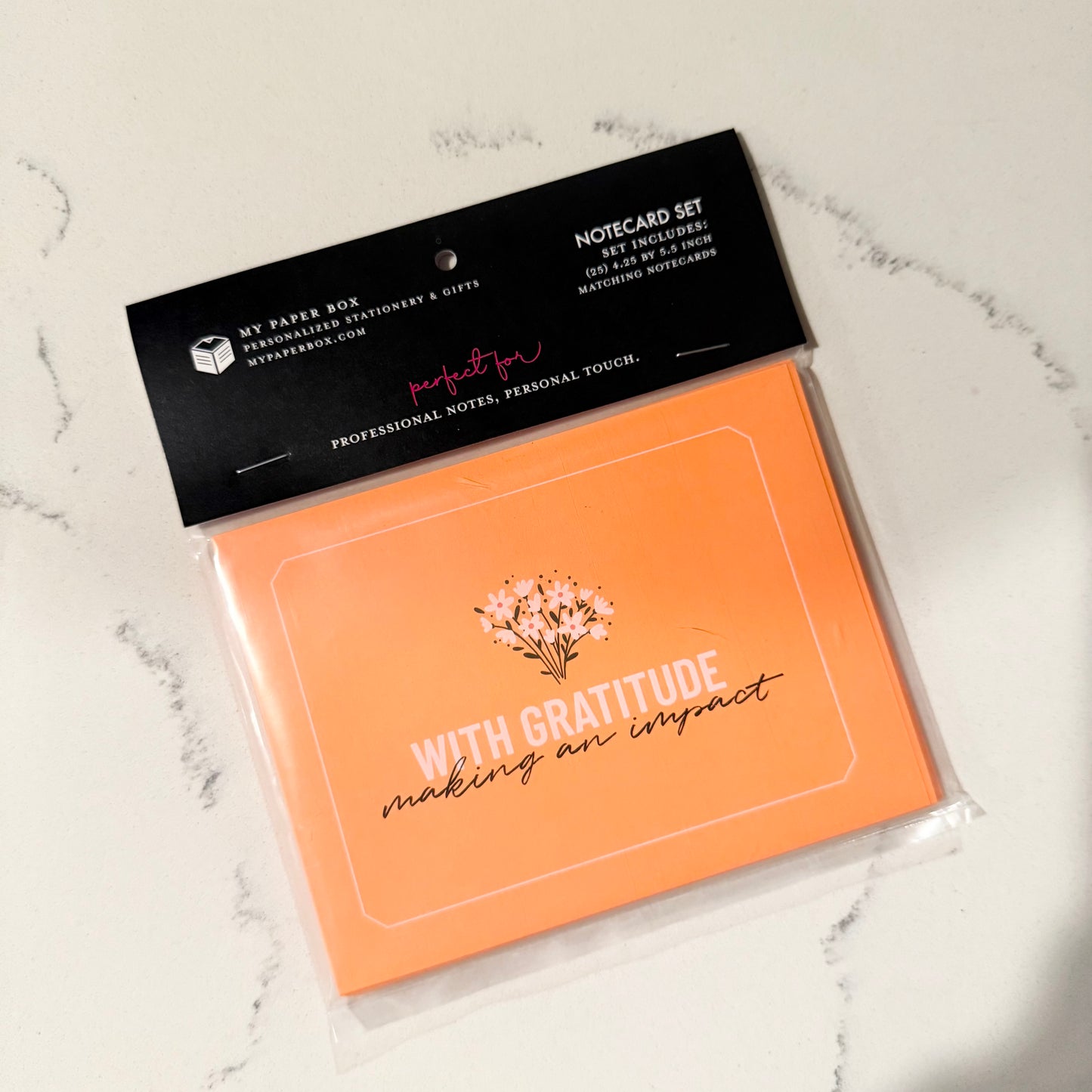 With Gratitude Notecard Set