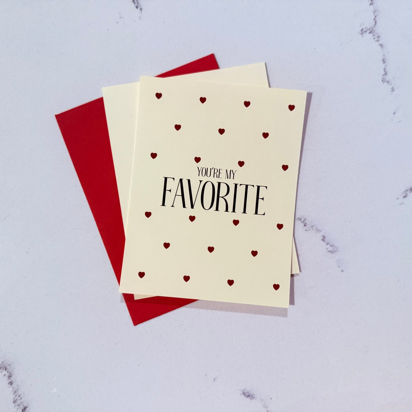 Flat Sentiment Cards + Envelopes