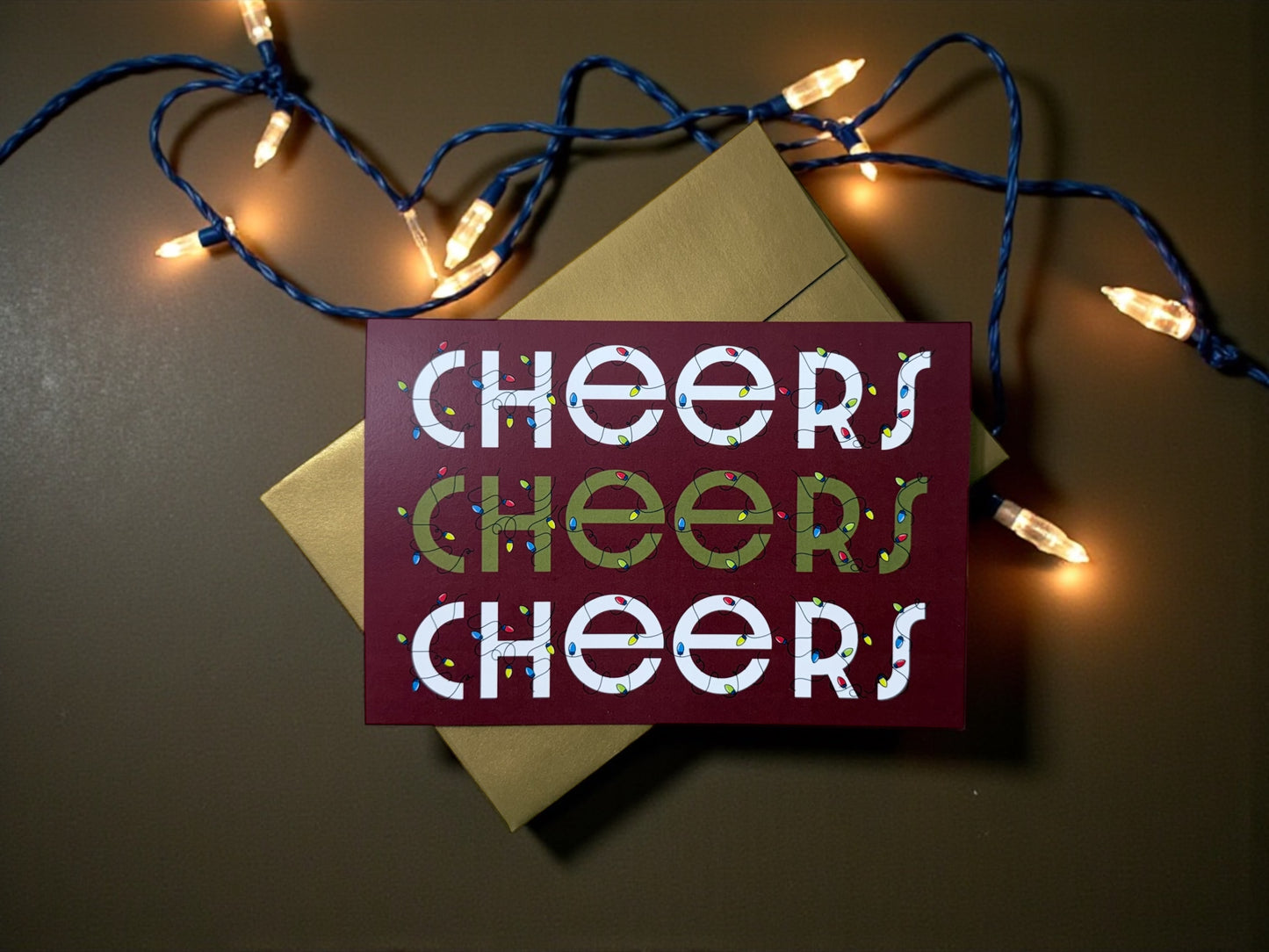 Cheers with Gold Envelope