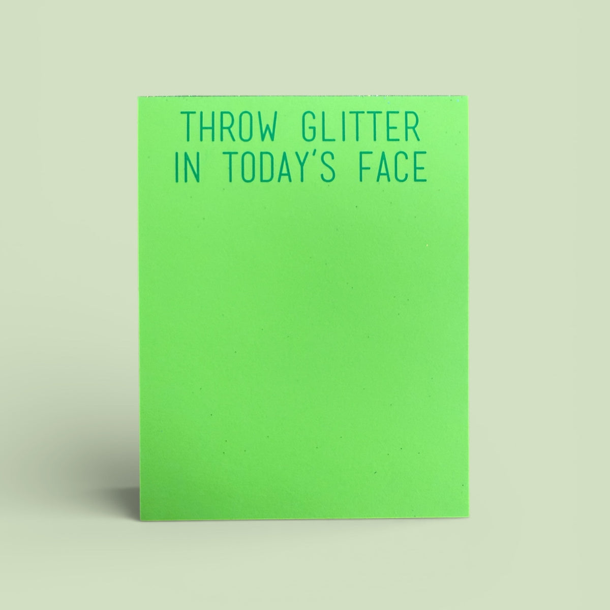 OMG Glitter Notepad – “Throw Glitter” Edition