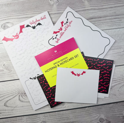 Batty Ideas Notepad and Notecard set